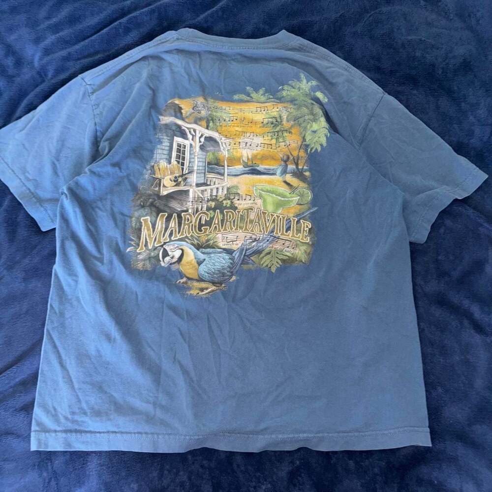 Margaritaville Jimmy Buffett Key West Parrot Graphic T-Shirt